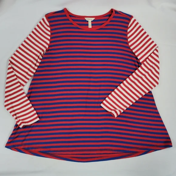 Matilda Jane Catch Some Zs Modal Blend PJ Stripe Shirt Top Sz L - Picture 12 of 12